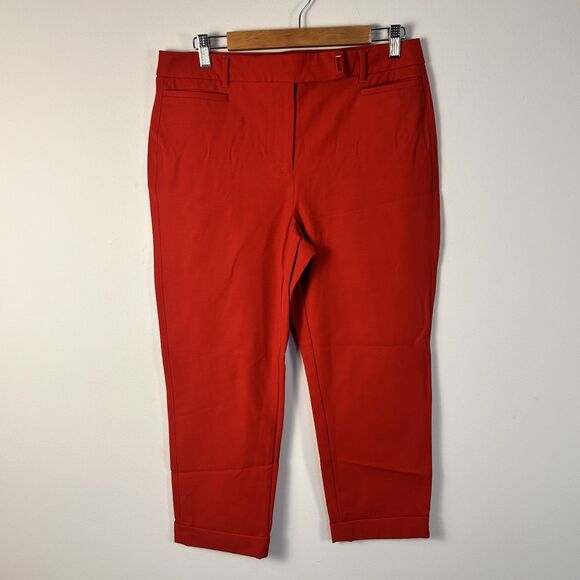 The Slim Crop Pants - The Slim Crop Women's Crop Pants Size 10 Career Casual Stretch Pull On Trouser